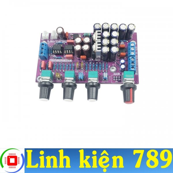 Mạch chỉnh âm sắc 12V đôi V2